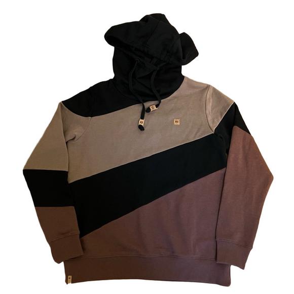 tentree Tops - Tentree Women’s Colorblock Hoodie in Black and Brown Size Medium